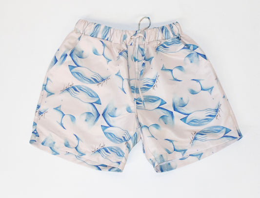 Blue Nude Short Woman
